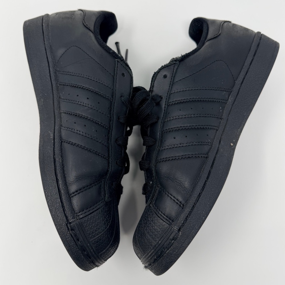 Adidas Superstar Black Sneakers 80s Street Sporty Footwear Athletic Shoes Unisex - Picture 13 of 17